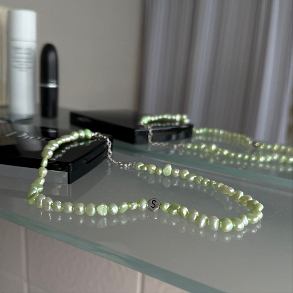 Green Pearl Choker