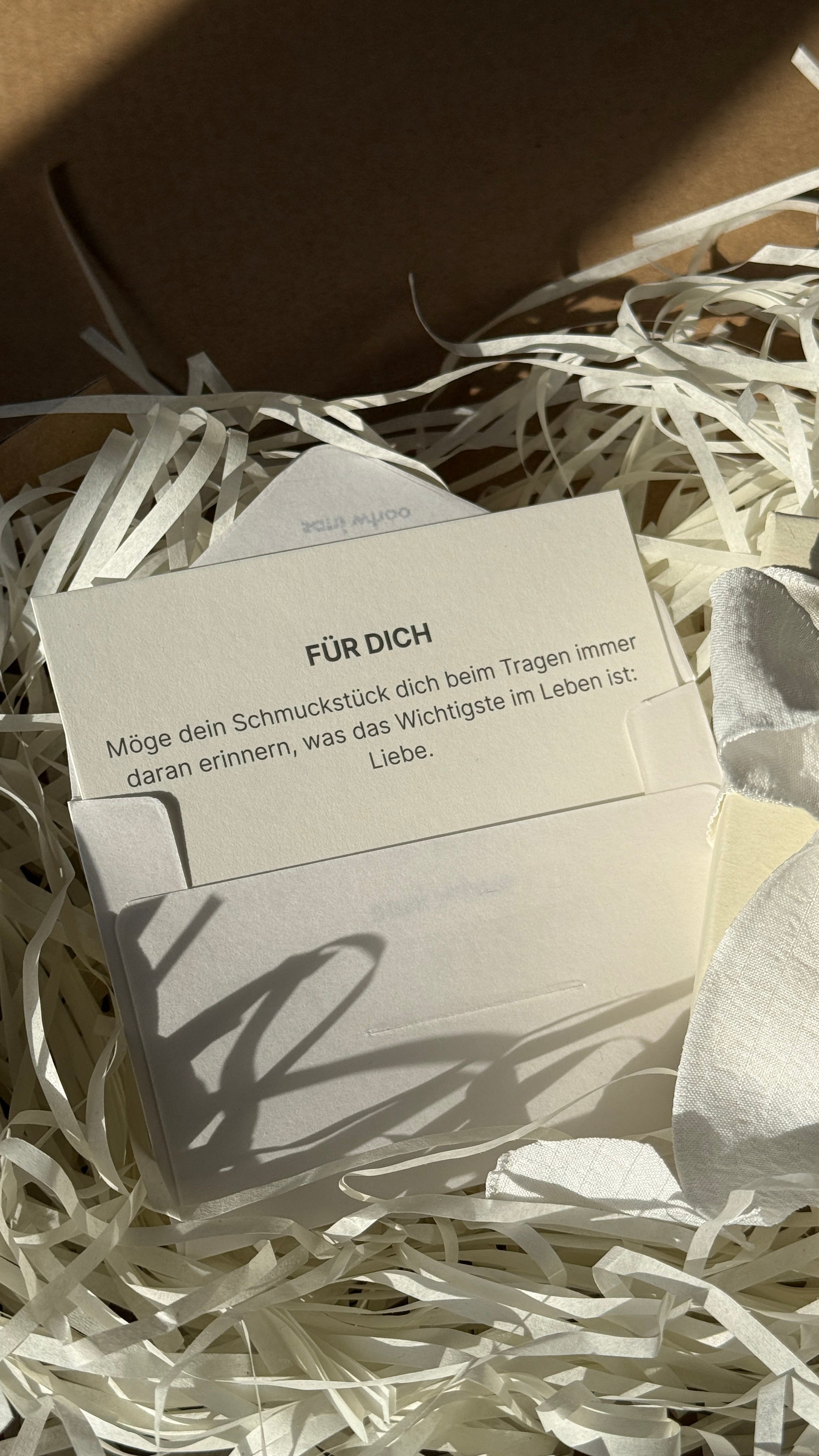 Karte als Dailsy reminder für was wichtig ist: Liebe